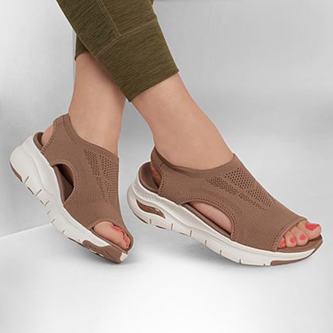 Skechers Women Brown Sports Sandals (SKU: 239-119236-12-6)