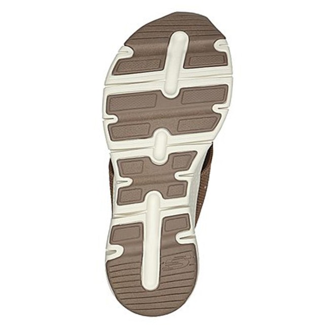Skechers Women Brown-suede Sports Slides (SKU: 239-119449-35-7)