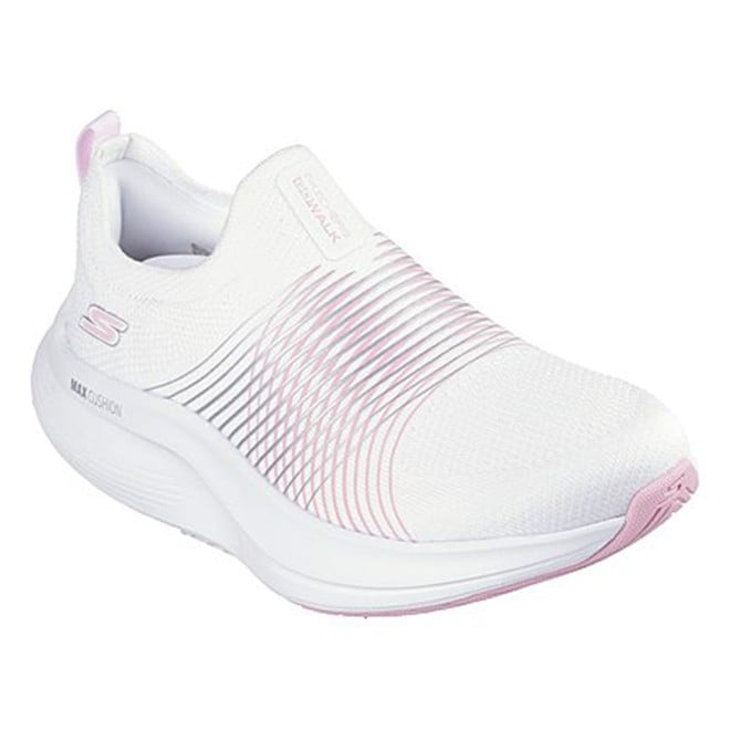Skechers Women White-pink Sports Slip Ons (SKU: 239-125052-65-7)
