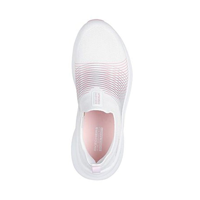 Skechers Women White-pink Sports Slip Ons (SKU: 239-125052-65-7)