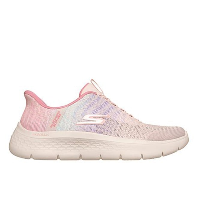 Skechers Women Pink-multi Sports Slip Ons