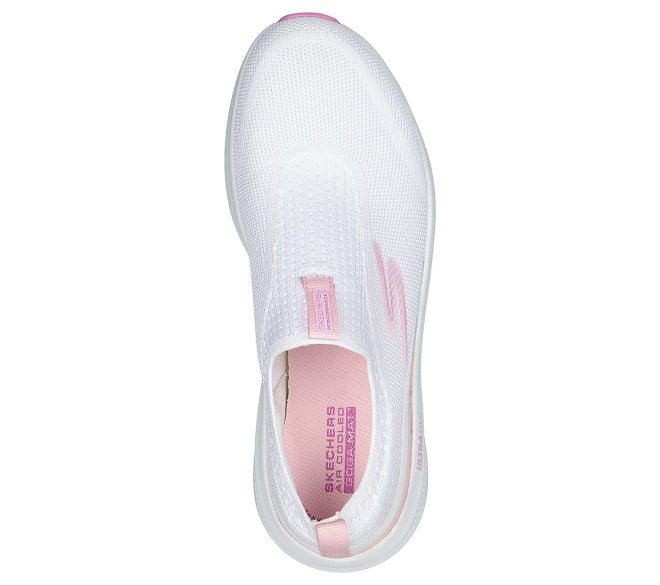 Skechers Women White-Pink Sports Walking Shoes (SKU: 239-128320-65-6)