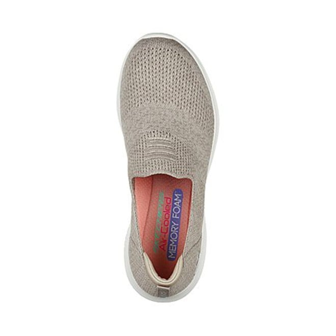 Skechers Women Beige Sports Slip Ons (SKU: 239-13106-20-6)