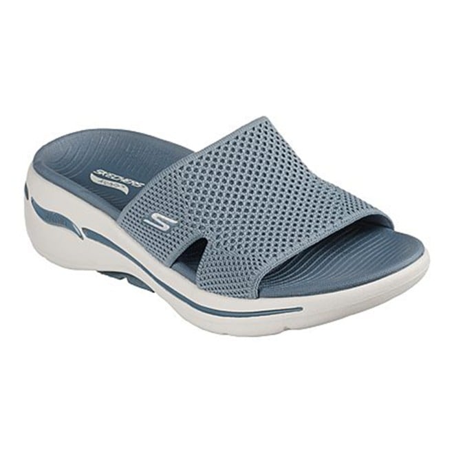 Skechers Women Light-blue Sports Slides (SKU: 239-140224-32-7)