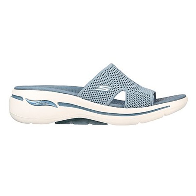 Skechers Women Light-blue Sports Slides (SKU: 239-140224-32-7)