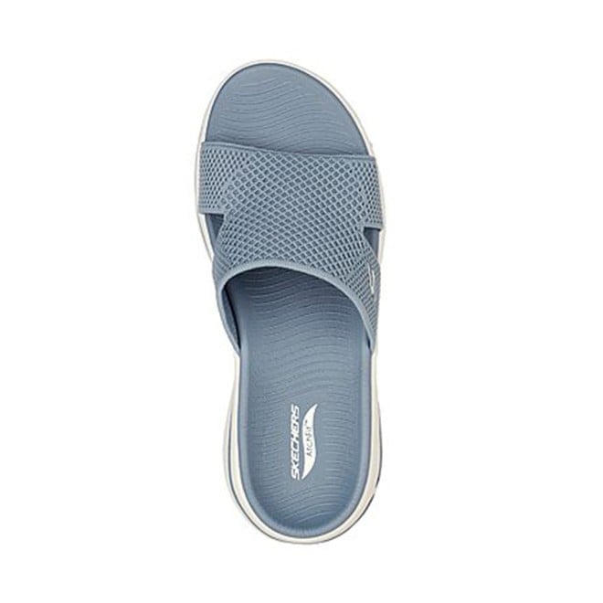 Skechers Women Light-blue Sports Slides (SKU: 239-140224-32-7)