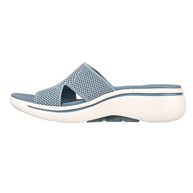 Skechers Women Light-blue Sports Slides (SKU: 239-140224-32-7)