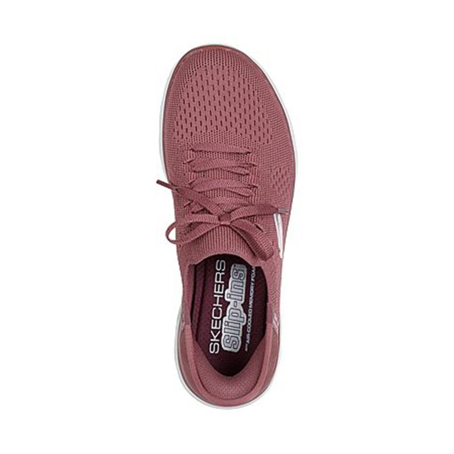 Skechers Women Burgundy Sports Slip Ons (SKU: 239-150263-72-6)