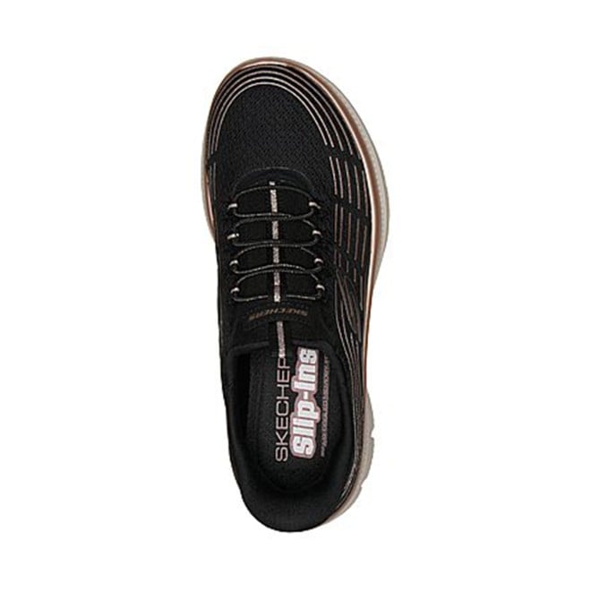 Skechers Women Black-gold Sports Slip Ons (SKU: 239-150611-79-7)