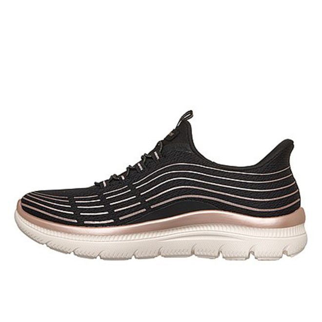 Skechers Women Black-gold Sports Slip Ons (SKU: 239-150611-79-7)