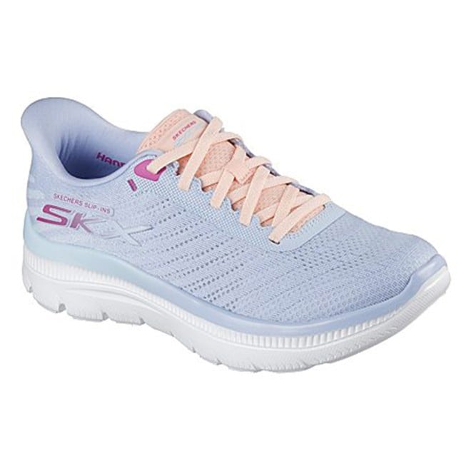Skechers Women Light-blue Sports Slip Ons (SKU: 239-150614-32-6)