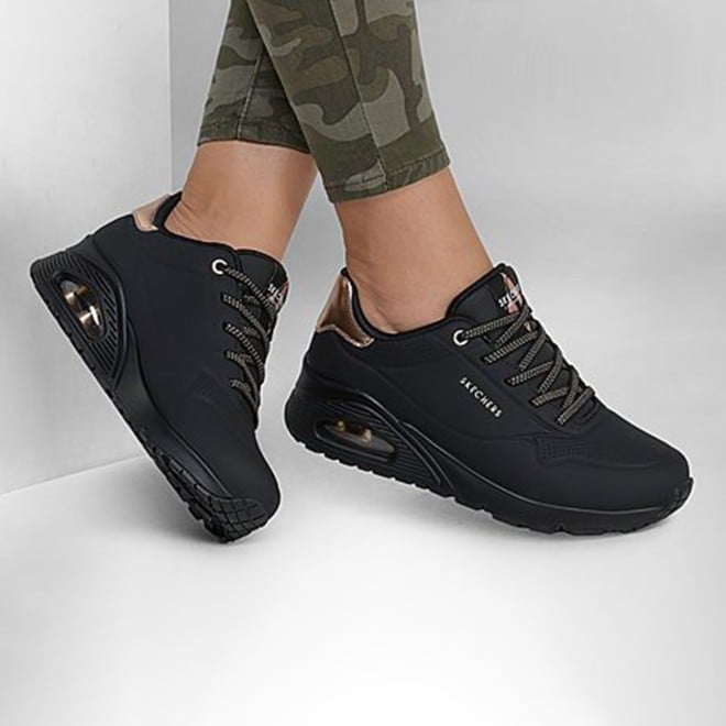 Skechers Women Black Sports Sneakers (SKU: 239-155196-11-9)
