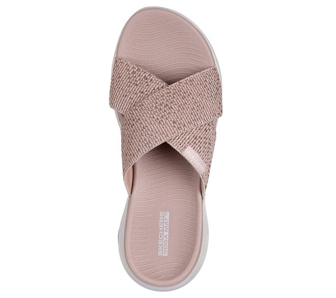 Skechers Women Rose-gold Casual Slip Ons (SKU: 239-162590-52-6)