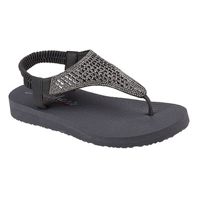 Skechers Women Grey-suede Sports Sandals (SKU: 239-31560-68-6)