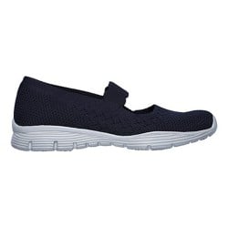 Women Blue-navy Sports Slip Ons