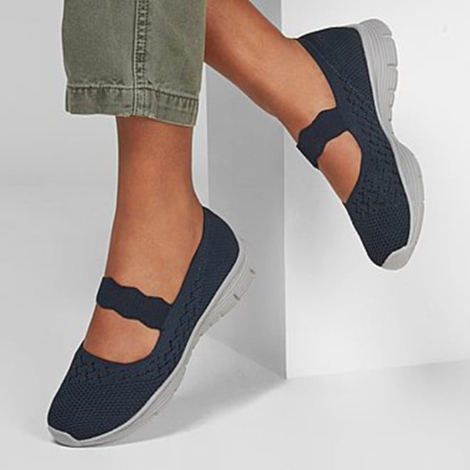 Skechers Women Blue-navy Sports Slip Ons (SKU: 239-496220-17-8)