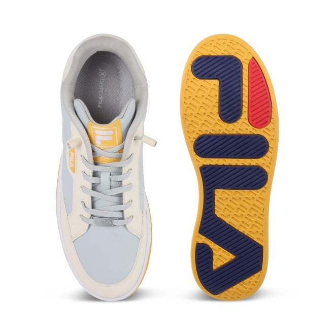 Fila Men Cream-Gry-Yellow Sports Sneakers (SKU: 25-11011224-3561-6)