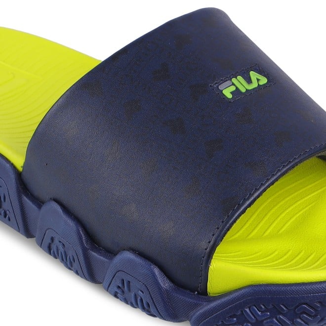 Fila Women Navy-Lime Punch Casual Slippers (SKU: 25-11011233-1715-5)