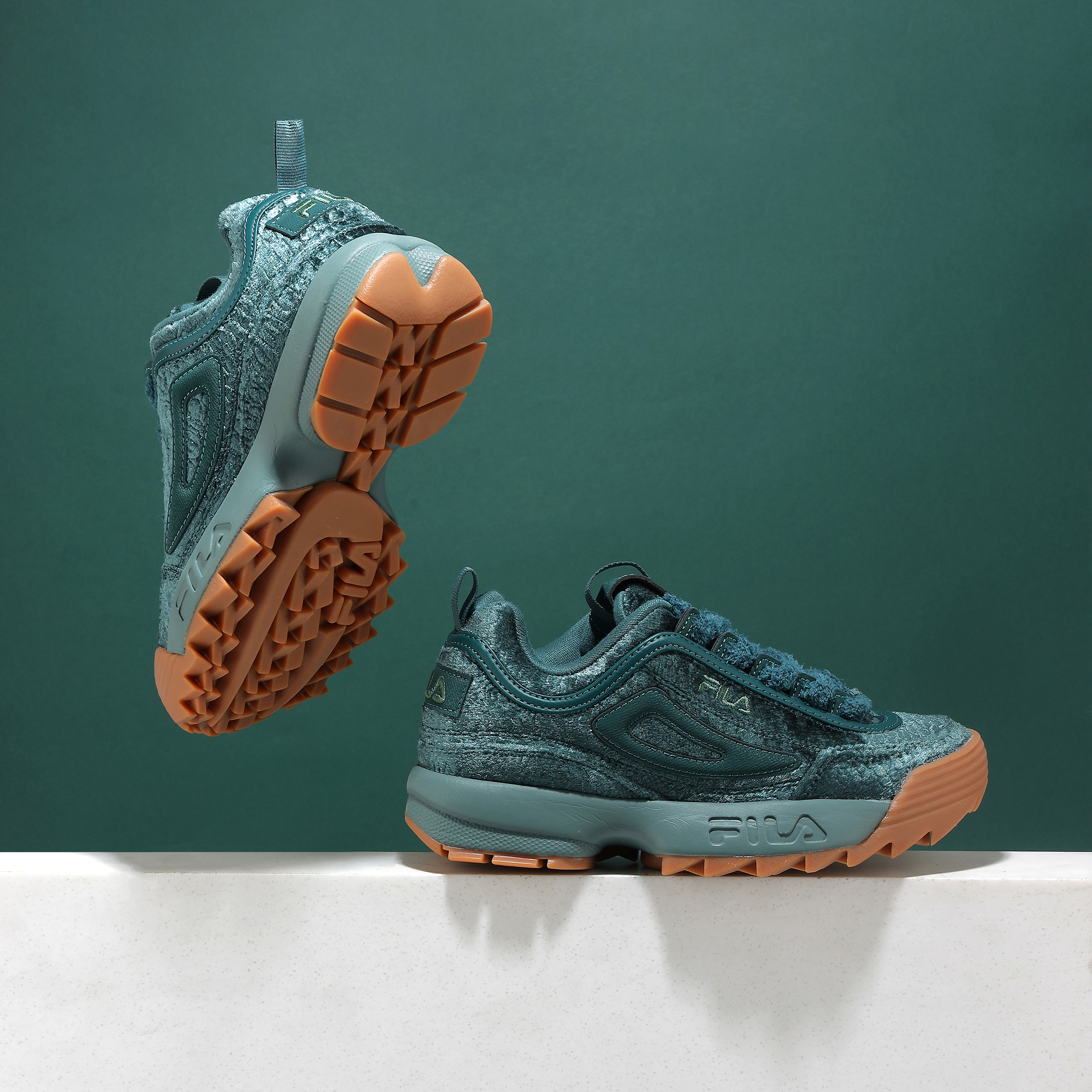 Fila Women Green Sports Sneakers