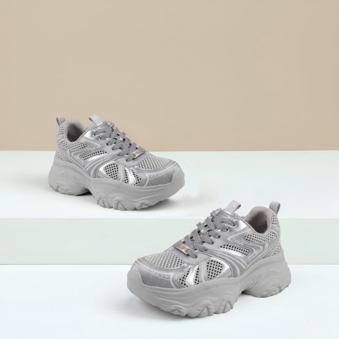 Fila Women Silver Sports Walking Shoes (SKU: 25-11011410-27-4)