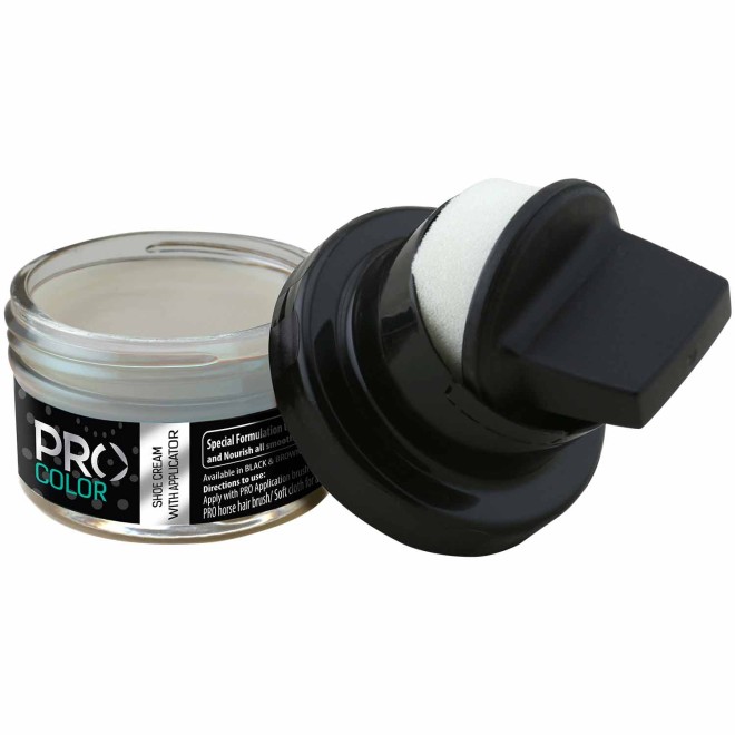 Pro Shoe Cream with Applicator Neutral For Smooth Leathers- 50 ML