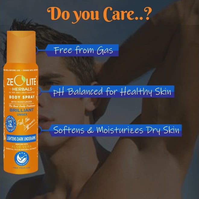 Zeolite Herbal Body Spray Orange BRILLIANT (Unisex) 125ml (SKU: 268-211106-25-10)