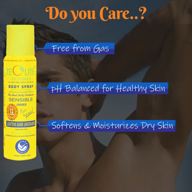 Zeolite Herbal Body Spray Yellow SENSIBLE (Unisex) 125ml (SKU: 268-211151-33-10)