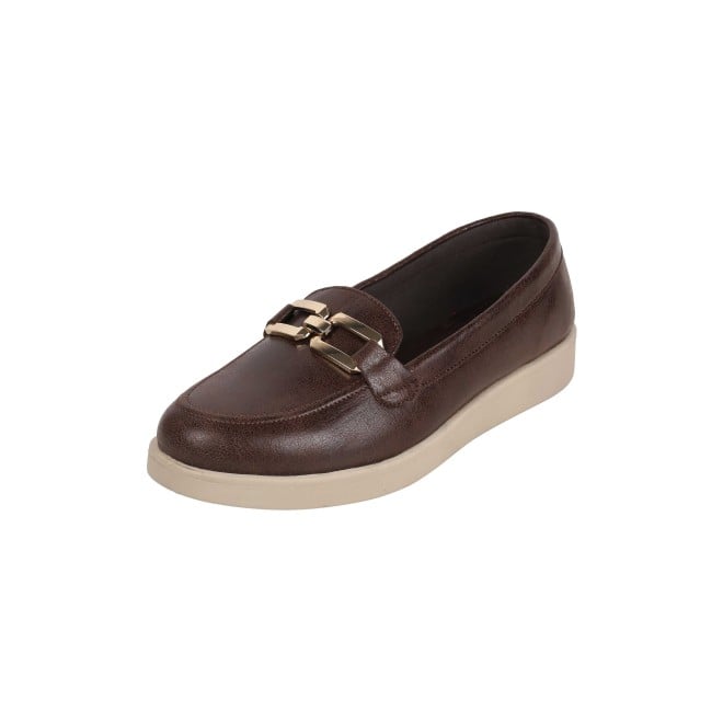 Mochi Women Brown Casual Loafers (SKU: 31-1023-12-36)