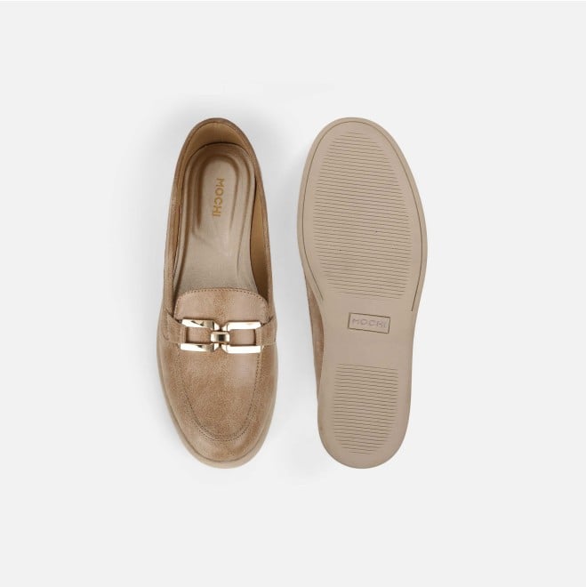 Mochi Women Beige Casual Loafers (SKU: 31-1023-20-36)