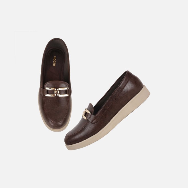 Mochi Women Brown Casual Loafers (SKU: 31-1023-12-36)