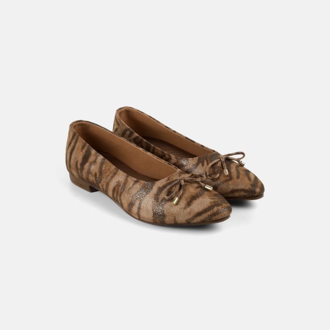 Mochi Women Brown Casual Ballerinas (SKU: 31-1024-12-36)