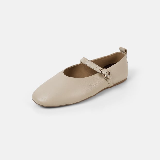 Mochi Women Beige Formal Ballerinas (SKU: 31-1025-20-36)