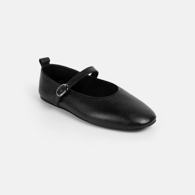 Mochi Women Black Formal Ballerinas