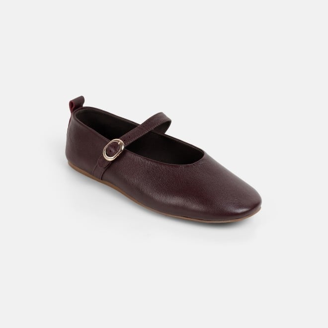 Mochi Women Wine Formal Ballerinas