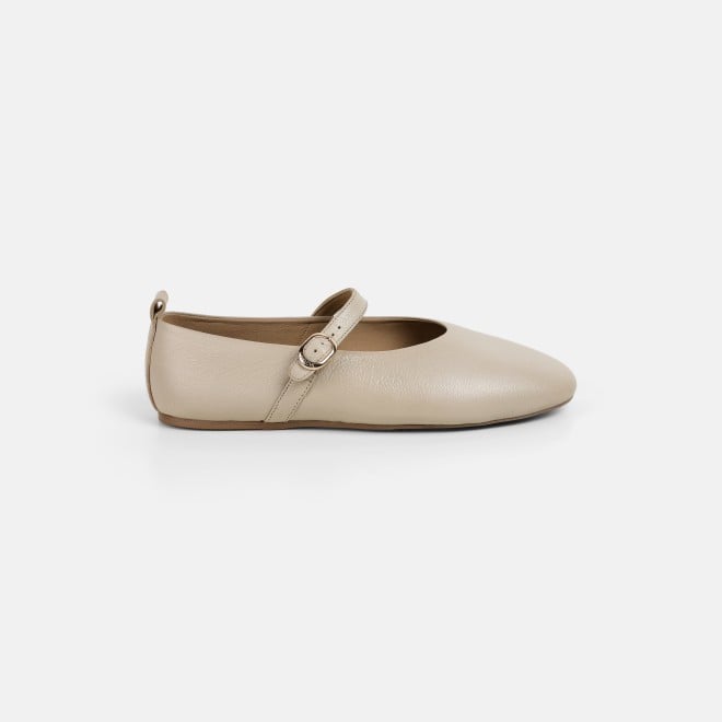 Mochi Women Beige Formal Ballerinas (SKU: 31-1025-20-36)
