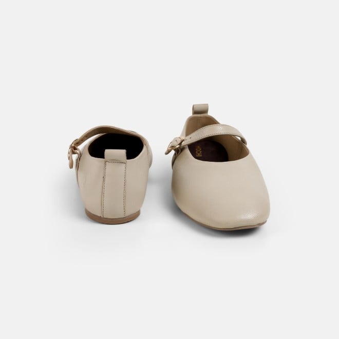 Mochi Women Beige Formal Ballerinas (SKU: 31-1025-20-36)