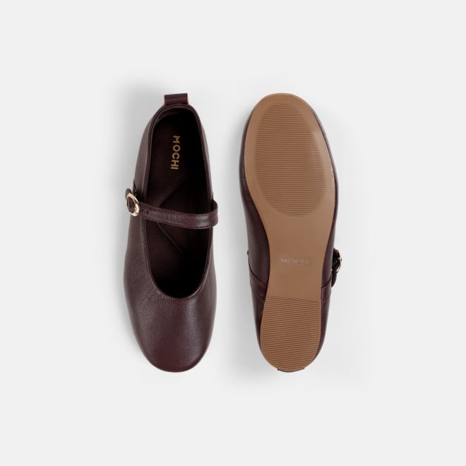 Mochi Women Wine Formal Ballerinas (SKU: 31-1025-58-37)