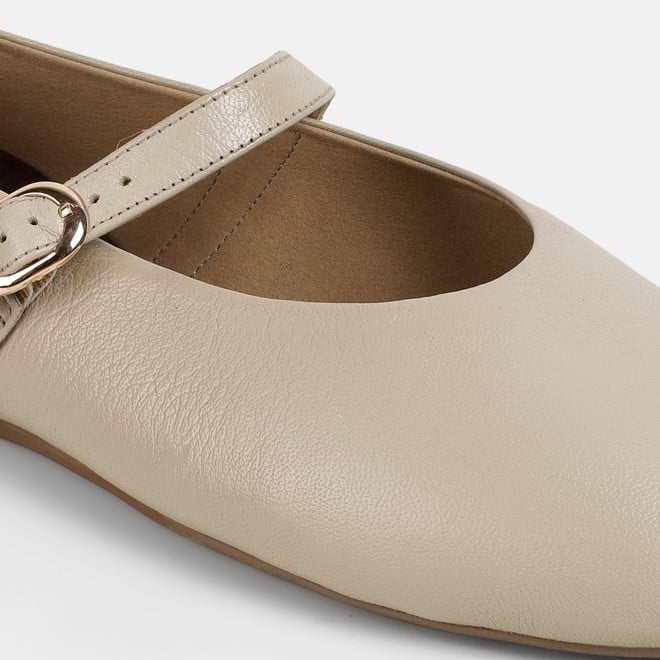Mochi Women Beige Formal Ballerinas (SKU: 31-1025-20-36)