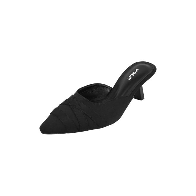 Mochi Women Black Formal Slip Ons (SKU: 31-1026-11-37)