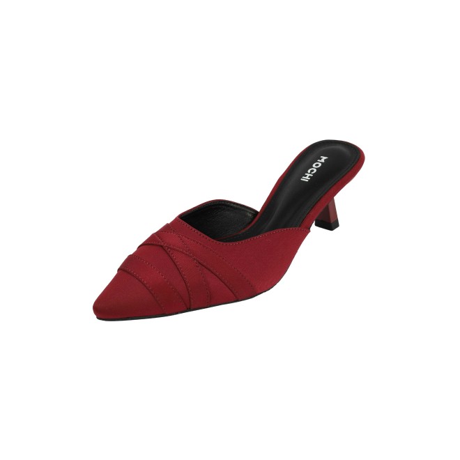 Mochi Women Maroon Formal Slip Ons (SKU: 31-1026-44-40)