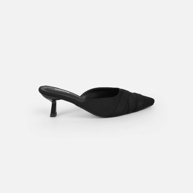 Mochi Women Black Formal Slip Ons (SKU: 31-1026-11-37)