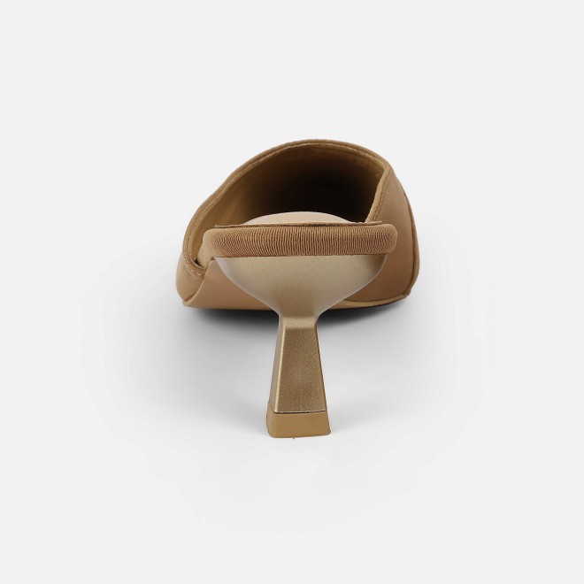 Mochi Women Beige Formal Slip Ons (SKU: 31-1026-20-37)