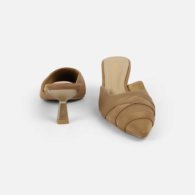 Mochi Women Beige Formal Slip Ons (SKU: 31-1026-20-37)