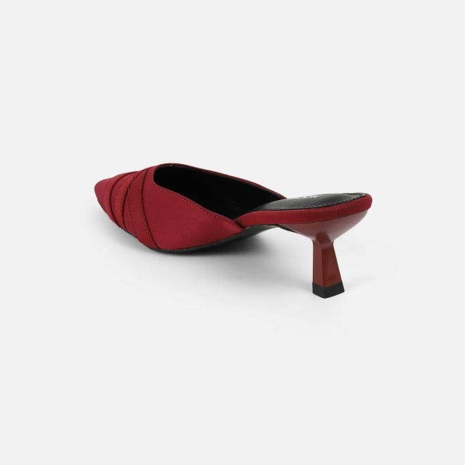 Mochi Women Maroon Formal Slip Ons (SKU: 31-1026-44-40)