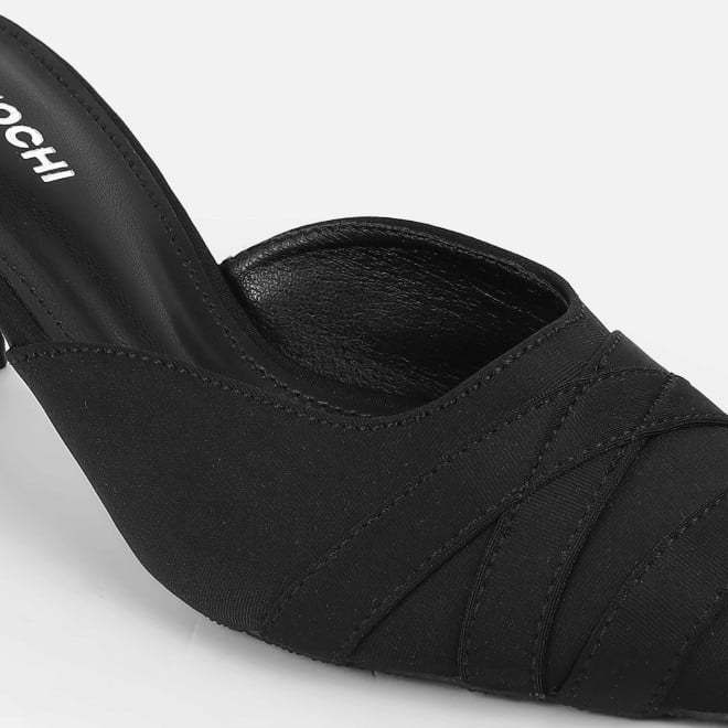 Mochi Women Black Formal Slip Ons (SKU: 31-1026-11-37)
