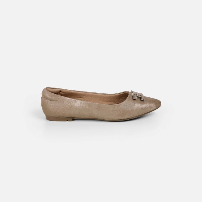 Mochi Women Beige Casual Ballerinas (SKU: 31-1027-20-36)