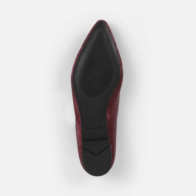 Mochi Women Wine Casual Ballerinas (SKU: 31-1027-58-37)