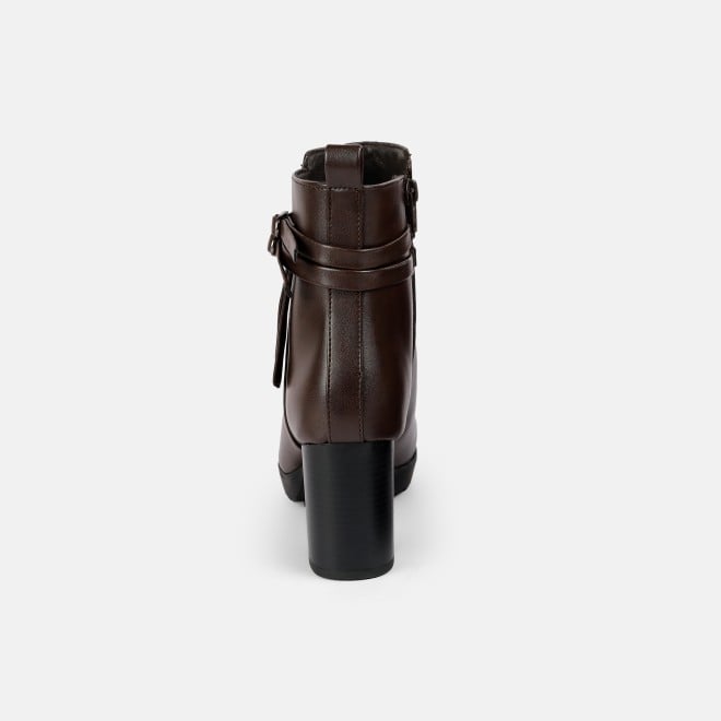 Mochi Women Brown Party Boots (SKU: 31-1029-12-36)