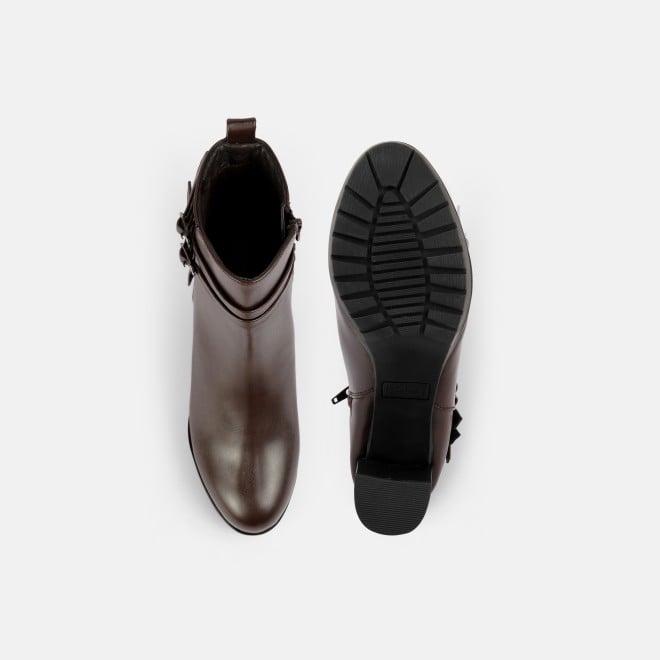 Mochi Women Brown Party Boots (SKU: 31-1029-12-36)