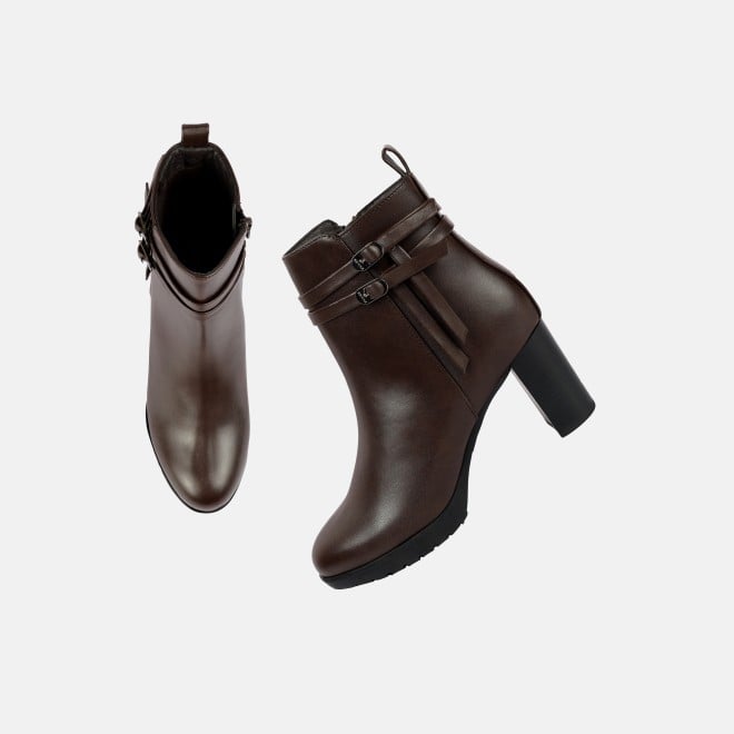 Mochi Women Brown Party Boots (SKU: 31-1029-12-36)